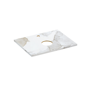 Столешница STONE из керамогранита Life 60x45x2 белый сатиновый 63858 Cersanit