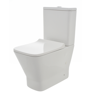 Унитаз напольный Rimless c сиденьем SoftClose, горизонтальный выпуск. 620x345x415мм AQM1005 AQUAme