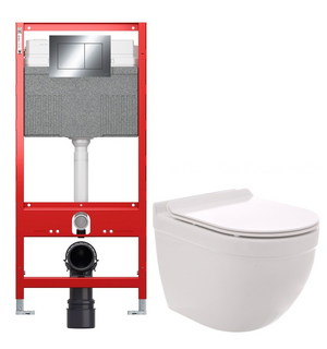 Унитаз + Инсталляция AQM2006302 (TECE9300302+9240401+9380014+AQM2006) AQUAme