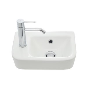 Раковина с отверстием под смеситель. Левый. 375х245х135 AQM5006L AQUAme