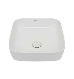 Раковина накладная квадратная, цвет белый матовый. 390x390x130 AQM5011MW AQUAme