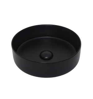 Раковина накладная круглая, цвет черный матовый. 355x355x120 AQM5012MB AQUAme