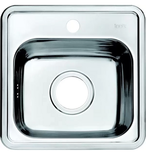Мойка из нерж стали полированная 380*380 Strit S IDDIS STR38P0i77