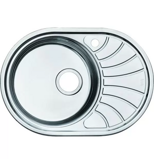 Мойка Suno S SUN65PLi77, полированная, чаша слева, 650*460