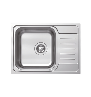 Мойка из нержавеющей стали, шелк, с крылом, 605х440х180, Sound, SND60SDi77 IDDIS