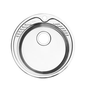 Мойка из нержавеющей стали с выпуском, полированная, D490, Suno S, SUN49P0i77K IDDIS