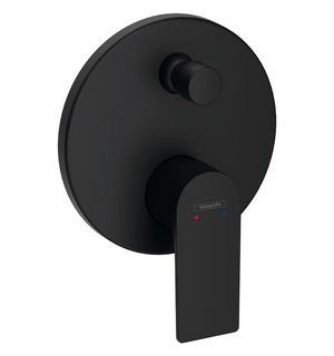 Смеситель для ванны (внешняя часть) матовый черный Rebris E 72468670 HANSGROHE