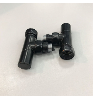 Вентиль запорн угл(новый) 3/4"х1/2" г/ш Порошковый (RAL 9005 матовый) ZZ4708 Terminus