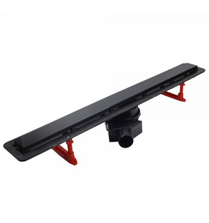 Линейный трап Confluo Frameless Line 750мм Black Glass (245382) PEŠTAN