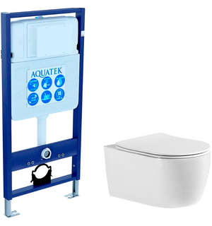Унитаз с инсталляцией Set AQUATEK ЕВРОПА New Aquatek