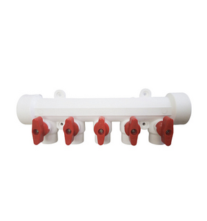 Коллектор 40/5*20w с воздухоотводчиком красный ТТ000014897 MeerPlast