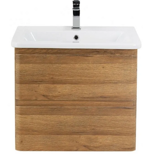 Тумба под раковину подвесная с двумя ящиками ALBANO-CER Rovere Rustico 570x444x500 BelBagno