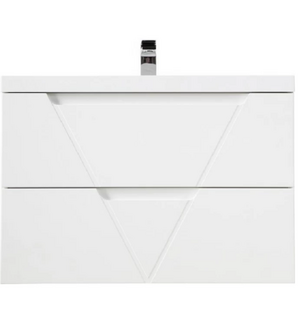 Тумба под раковину подвесная с двумя выкатными ящиками  Bianco Lucido 1000x500x500 BelBagno