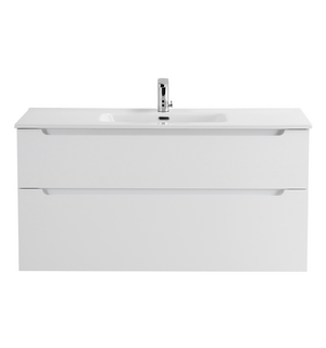 Тумба под раковину подвесная с двумя выкатными ящиками ETNA H-60 Bianco Lucido 900x455x600 BelBagno