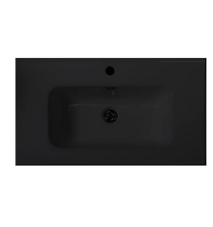 Раковина керамическая чёрная матовая 61x46x17 BB600ETL-MB BelBagno