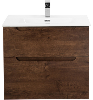 Тумба под раковину подвесная с двумя выкатными ящиками ETNA H-60 Rovere Moro 800x455x600 BelBagno
