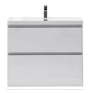 Тумба под раковину напольная два ящика с доводчиками ENERGIA-N Bianco Lucido 1200x480x800 BelBagno