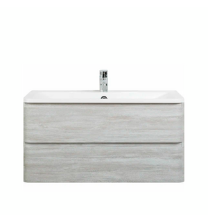 Тумба под раковину подвесная с двумя ящиками ALBANO-CER Rovere Vintage Bianco 570x444x500 BelBagno