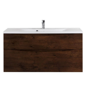 Тумба под раковину подвесная с двумя выкатными ящиками ETNA H-60 Rovere Moro 1000x455x600 BelBagno
