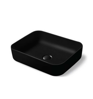 Раковина накладная керамическая 500х410х130 черная матовая VBS-105MB Vincea