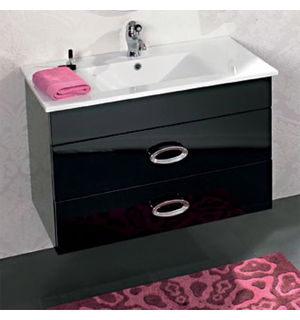 Тумба с умывальником подвесная с 2 выдвиж ящиками 90x46x57 ORCHIDEA Laccato CEZARES