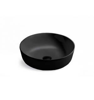 Раковина накладная керамическая 415х415х130 черная матовая VBS-104MB Vincea