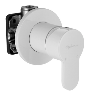 Смеситель встраиваемый с набором для гигиенического душа Dynamic 34R1083-White (Set-107) Elghansa