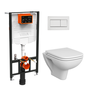 Унитаз с инсталляцией S20 9004B003-7207 Vitra