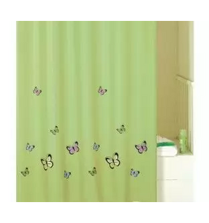 Штора для ванной комнаты IDDIS Green Butterfly SCID032P