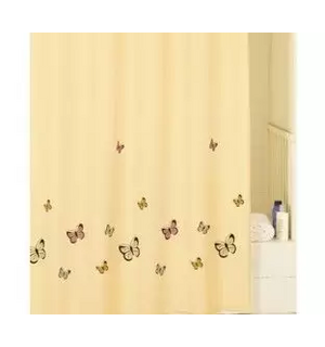 Штора для ванной комнаты IDDIS Yellow Butterfly SCID033P