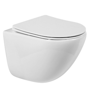Унитаз подвесной безободковый смыв Tornado AMANDA-TOR BB051CH-TOR-FC Belbagno