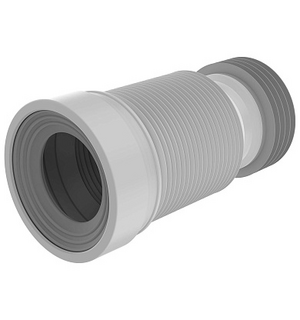 Слив гофр. для унитаза, 250-500мм T828