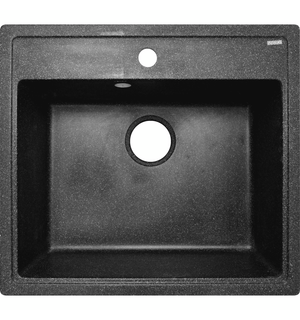 Кухонная мойка Litos 570х505х200 Черная сифон + герметик CS00078325 Azario