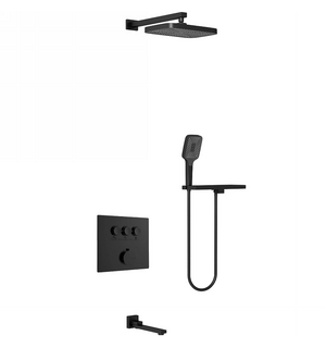Встраиваемая душевая система 3 режима, черный VSFW-4311RMB Vincea