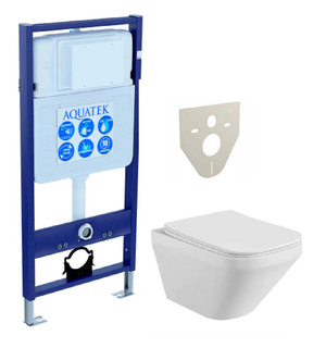 Унитаз с инсталляцией SET AQUATEK ЛИРА Aquatek