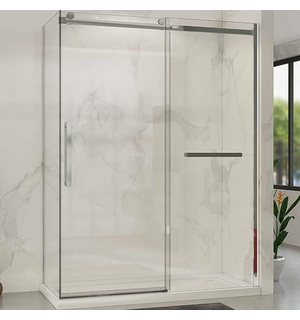 Душевой уголок Como Soft 150х90, хром, стекло прозрачное VSR-1CS9015CL Vincea