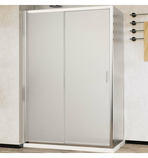 Душевой уголок City 120х90, хром, стекло текстурное VSR-5CT9012MT Vincea