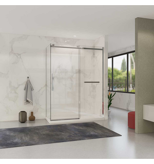 Душевой уголок Como Soft 150х100, хром, стекло прозрачное VSR-1CS1015CL Vincea