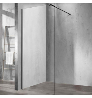 Душевая перегородка Walk-In 80х200, вороненая сталь, стекло прозрачное VSW-1H80CLGM Vincea