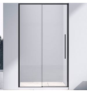 Душевая дверь Slim-N 120, черный, стекло прозрачное VDS-4SN120CLB Vincea