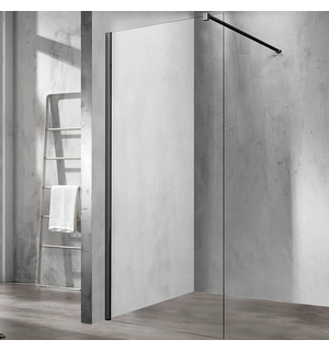 Душевая перегородка Walk-In 70х200, черный, стекло прозрачное VSW-1H70CLB Vincea