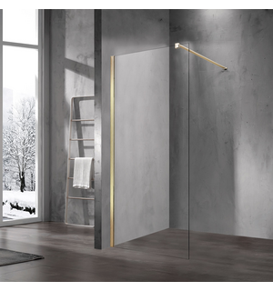 Душевая перегородка Walk-In 70х200, матовый золотой, стекло прозрачное VSW-1H70CLG Vincea