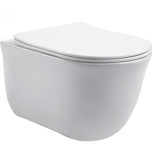 Унитаз подвесной безободковый Классик с сиденьем микролифт AQ1111-00 Aquatek