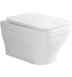 Унитаз подвесной безободковый Амадео с сиденьем микролифт AQ1180-00 Aquatek