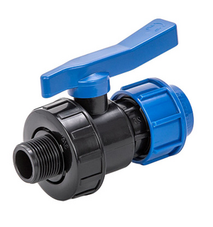 Кран шаровой разъём.с НР 25х3/4" ПНД ТТ000014734