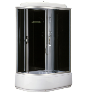 Душевая кабина  120*80*215 выс. поддон 40 см, черн, стекло 4 мм CS-66120RG Loranto