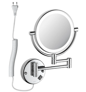 Зеркало косметическое настенное с подсветкой 5х AQ4915CR Aquatek