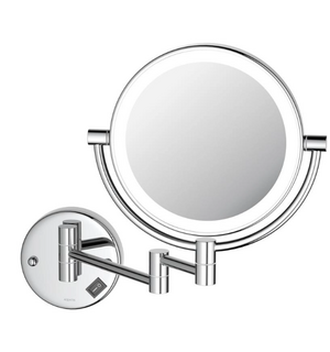 Зеркало косметическое настенное с подсветкой 5х AQ4912CR Aquatek