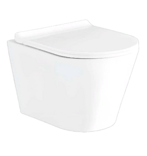Унитаз подвесной безободковый Альфа с сиденьем микролифт AQ1910-00 Aquatek