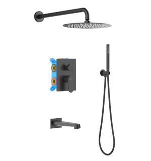 Душевой комплект Set 4 в 1 Оберон AQ1273MB Aquatek